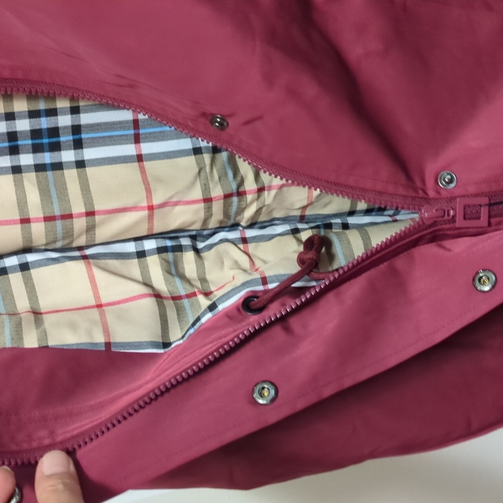 Burgundy Raincoat/Windbreaker Size 2XL - Picture 3 of 9